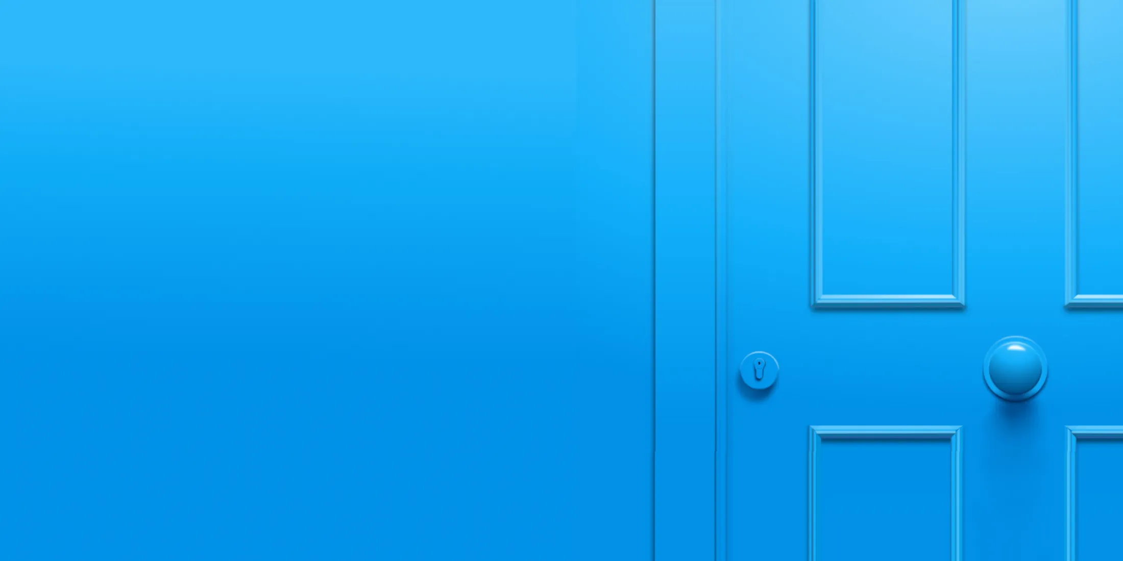 Blue door