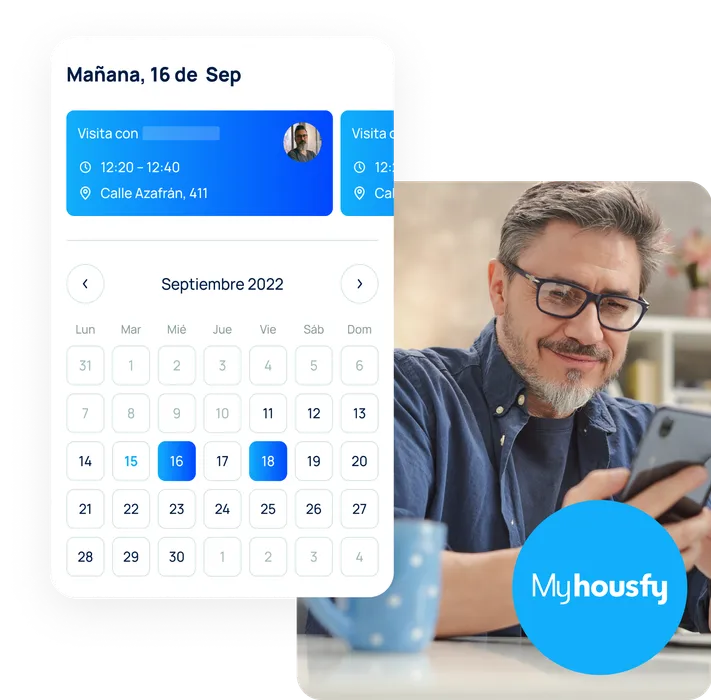 Gestiona tu calendario de visitas